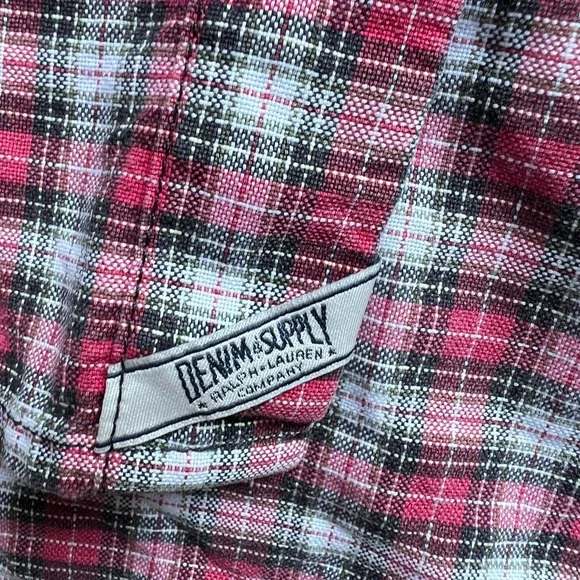 Denim & Supply Ralph Lauren Men's XXL Regular Fit Plaid Button-Down Shirt Preppy - Picture 6 of 12
